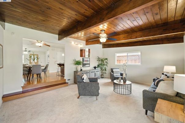Dining room, Interior, Living room, Wooden Beams, Wooden Ceilings