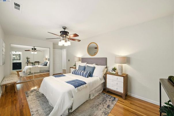 Bedroom, Interior, Wood Texture Flooring