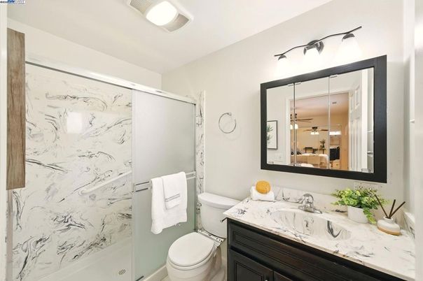 Bathroom, Interior, Marble Walls