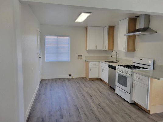 Interior, Kitchen, Wood Texture Flooring