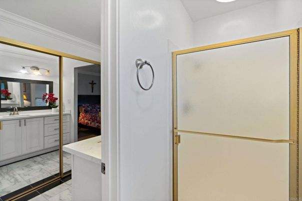 Bathroom, Glass Shower, Interior, Marble