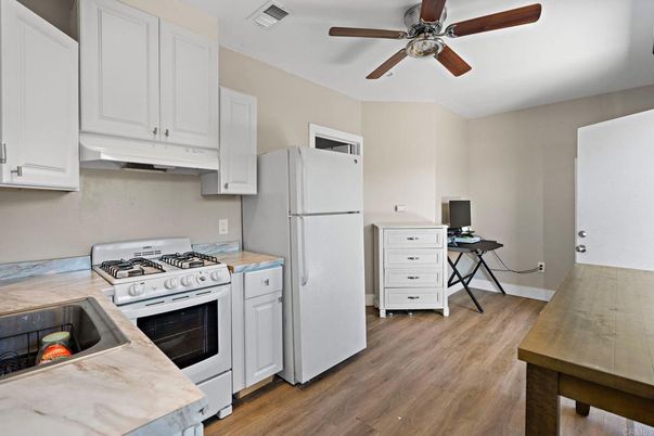 Interior, Kitchen, Wood Texture Flooring