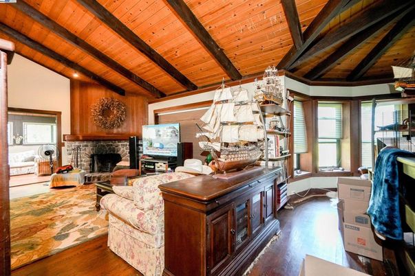 Fireplace, Interior, Living room, Wooden Beams, Wooden Ceilings, Wood Texture Flooring