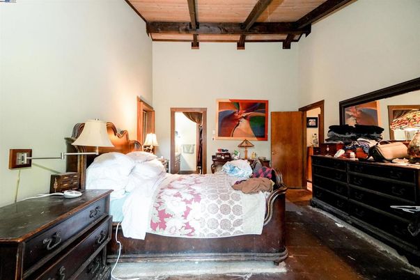 Bedroom, Interior, Wooden Beams, Wooden Ceilings