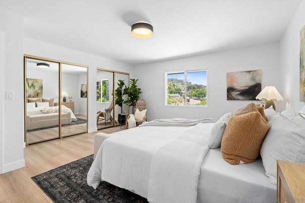 Bedroom, Interior, Wood Texture Flooring