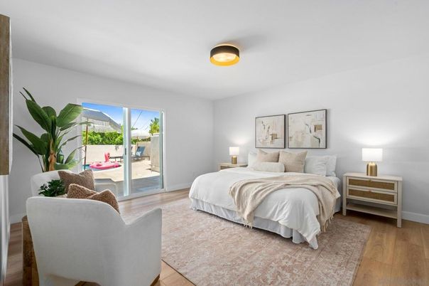Bedroom, Interior, Wood Texture Flooring