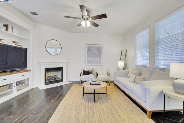 Fireplace, Interior, Living room, Wood Texture Flooring