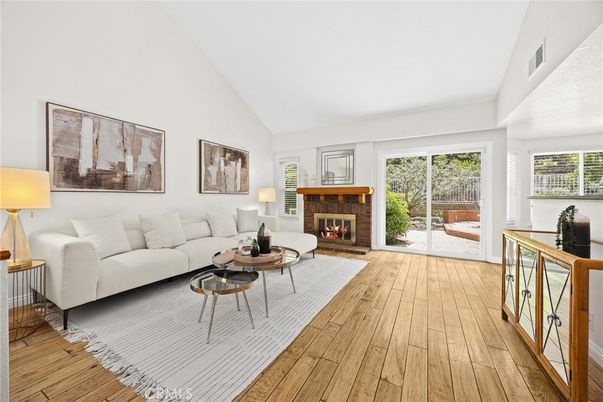 Fireplace, Interior, Living room, Wood Texture Flooring
