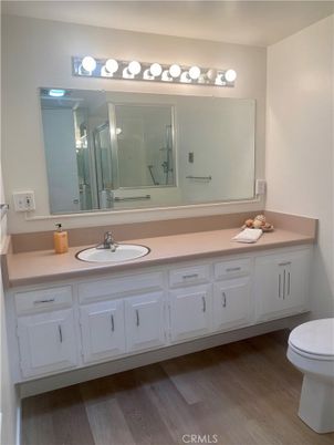 Bathroom, Dual Sink Vanities, Interior, Wood Texture Flooring