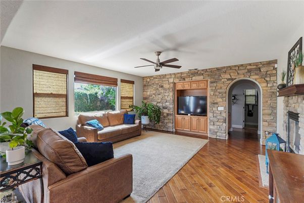 Fireplace, Interior, Living room, Stone Walls, Wood Texture Flooring