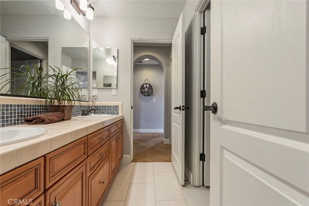 Bathroom, Dual Sink Vanities, Interior, Tile Countertops