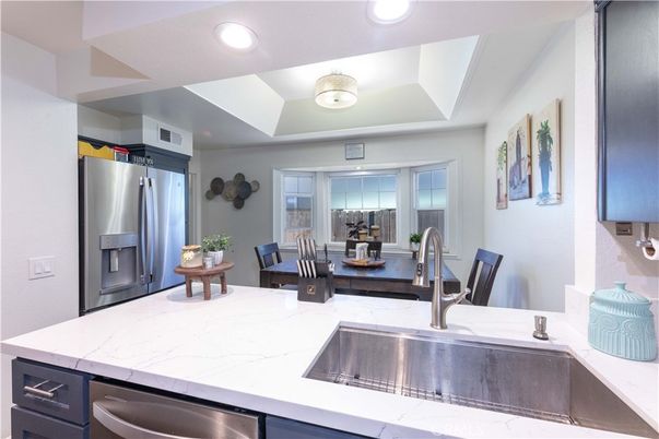 Dining room, Interior, Kitchen, Recessed Lighting, Stainless Steel Appliances