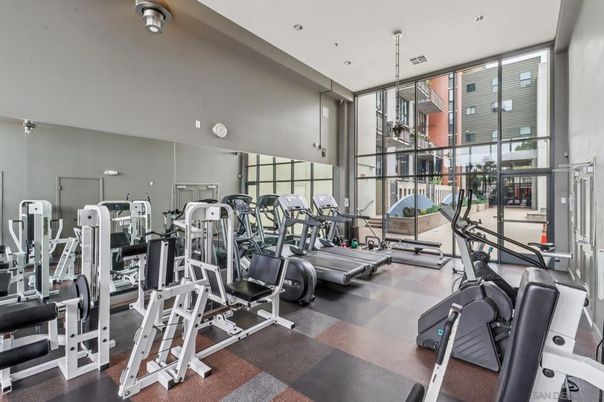 Fitness Equipment, Gym, Interior, Recessed Lighting