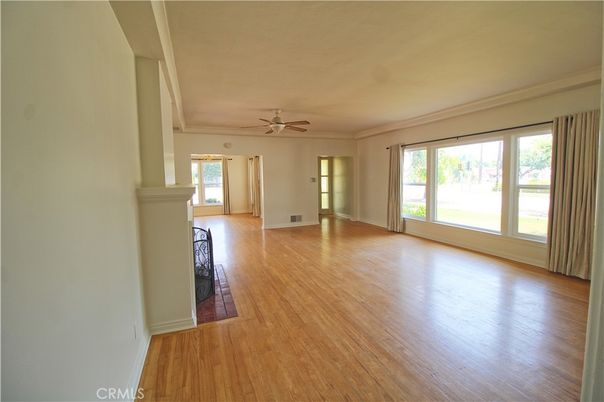 Empty room, Fireplace, Interior, Wood Texture Flooring