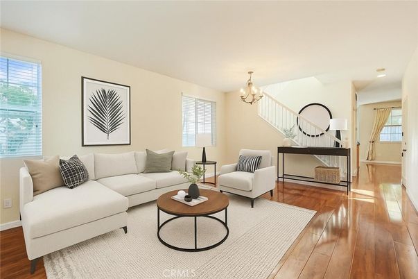 Chandelier, Interior, Living room, Wood Texture Flooring