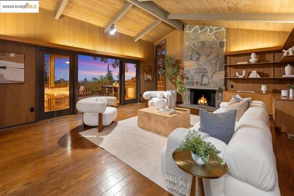 Fireplace, Interior, Living room, Stone Walls, Wooden Beams, Wooden Ceilings, Wood Texture Flooring, Wooden Walls
