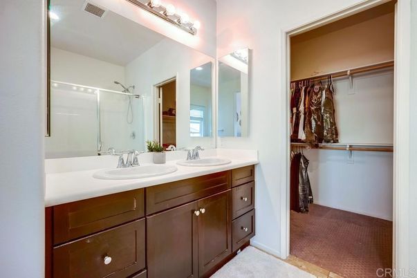 Bathroom, Dual Sink Vanities, Glass Shower, Interior, Walk-in Closets