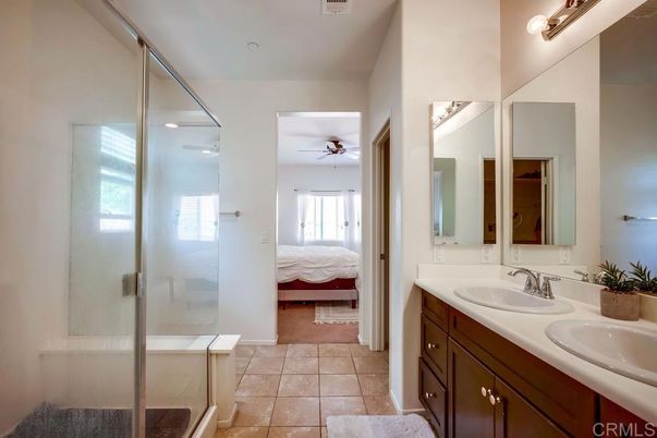 Bathroom, Dual Sink Vanities, Glass Shower, Interior