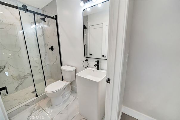 Bathroom, Glass Shower, Interior, Marble, Marble Walls