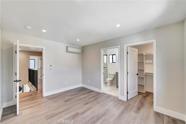 Bathroom, Empty room, Interior, Marble, Recessed Lighting, Wood Texture Flooring