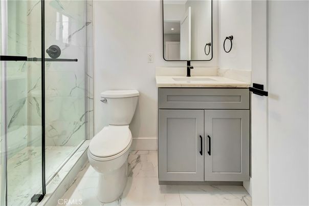 Bathroom, Glass Shower, Interior, Marble, Marble Walls