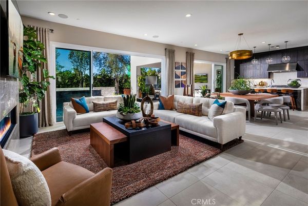 Dining room, Fireplace, Interior, Kitchen, Living room, Pendant Lights, Recessed Lighting