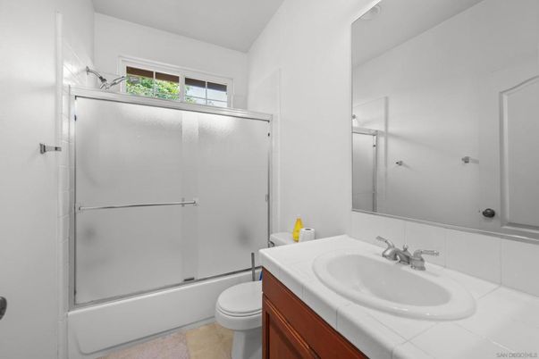 Bathroom, Glass Shower, Interior, Tile Countertops