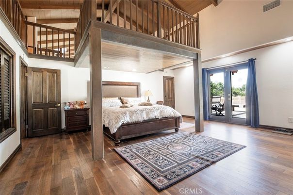 Bedroom, Interior, Wooden Beams, Wooden Ceilings, Wood Texture Flooring
