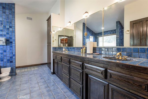 Bathroom, Dual Sink Vanities, Interior, Tile Countertops