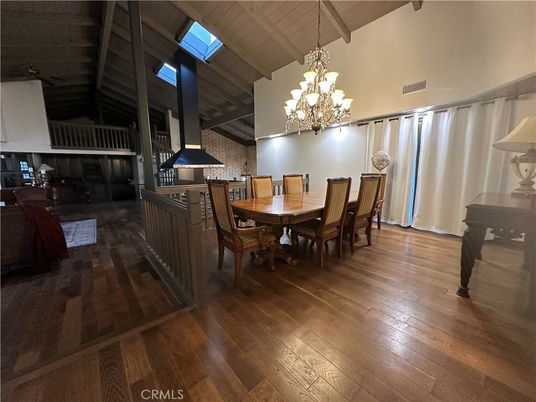 Chandelier, Dining room, Interior, Kitchen, Wood Texture Flooring