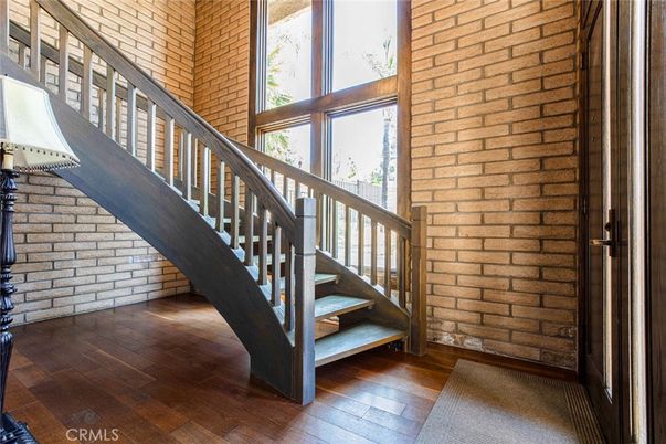 Interior, Stone Walls, Wood Texture Flooring