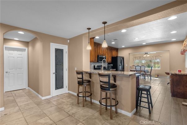 Dining room, Interior, Kitchen, Pendant Lights, Recessed Lighting