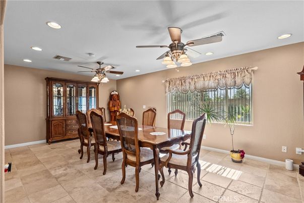 Dining room, Interior, Recessed Lighting