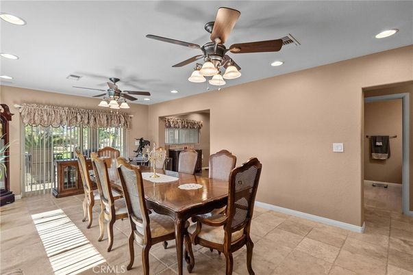Dining room, Interior, Recessed Lighting