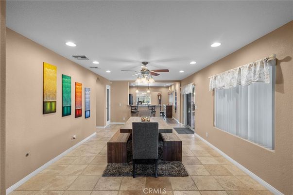 Dining room, Interior, Recessed Lighting
