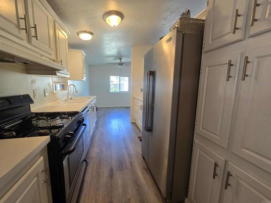 Interior, Kitchen, Wood Texture Flooring