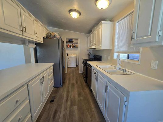 Interior, Kitchen, Wood Texture Flooring