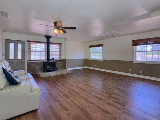 Empty room, Fireplace, Interior, Wood Texture Flooring