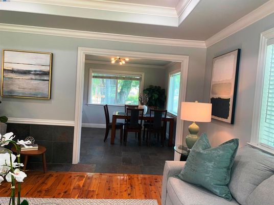 Dining room, Interior, Wood Texture Flooring