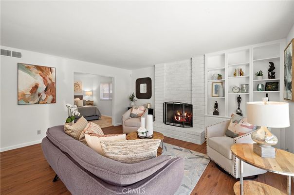 Fireplace, Interior, Living room, Wood Texture Flooring