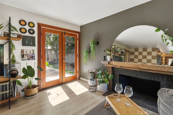 Fireplace, Interior, Wood Texture Flooring