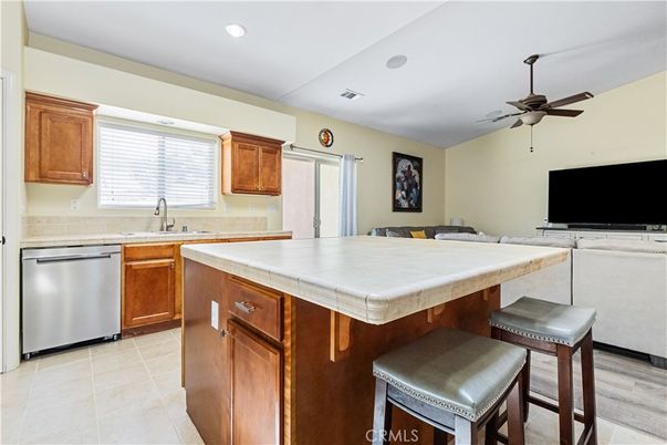Interior, Kitchen, Recessed Lighting, Tile Countertops