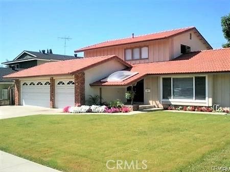 Attached, Backyard, Exterior, Facade, Brick Facade, Mediterranean