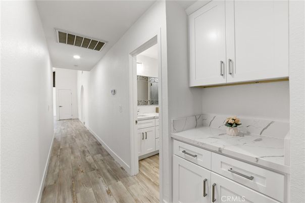 Bathroom, Interior, Recessed Lighting, Wood Texture Flooring