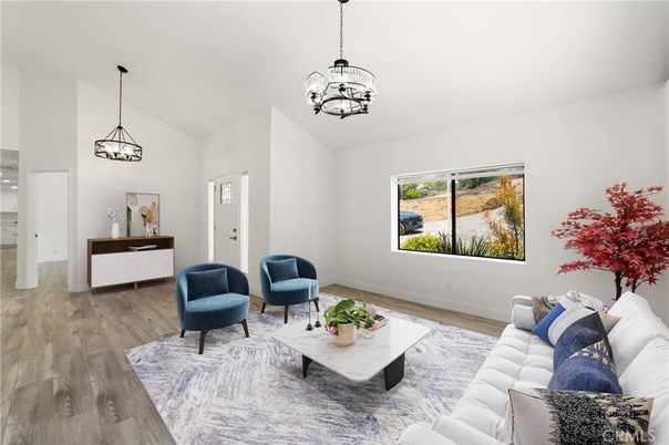 Chandelier, Interior, Living room, Pendant Lights, Wood Texture Flooring
