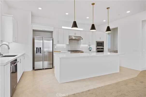 Interior, Kitchen, Pendant Lights, Recessed Lighting, Stainless Steel Appliances