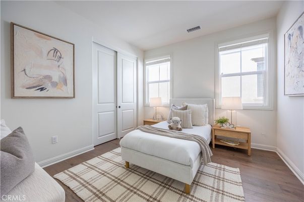 Bedroom, Interior, Wood Texture Flooring