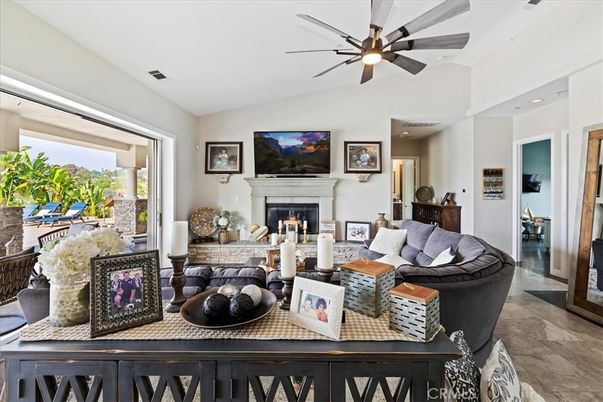Fireplace, Interior, Living room, Recessed Lighting