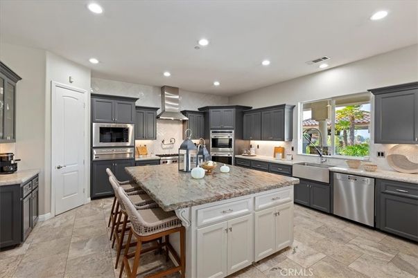 Interior, Kitchen, Recessed Lighting, Stainless Steel Appliances