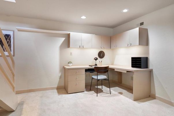Home Office, Interior, Recessed Lighting